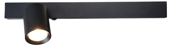 Nástenné svietidlo Magnet Left, 1x čierne kovové tienidlo + 1x LED 5W, b