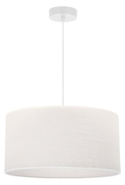 Závesné svietidlo Juta, 1x biele jutové tienidlo, (fi 35cm), w