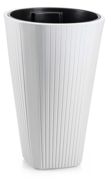 PLASTOVÝ KVETINÁČ MORA 39X61 CM BIELA