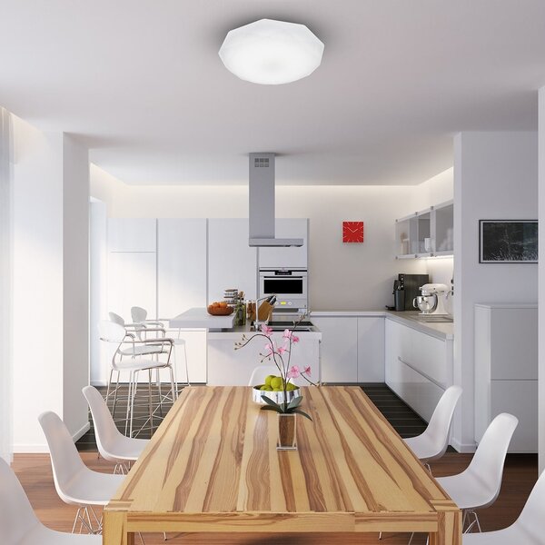 Stropné LED svietidlo Hex, 1x LED 24w, 4000k, (fi 50 cm), w