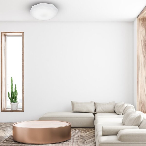 Stropné LED svietidlo Hex, 1x LED 24w, 4000k, (fi 50 cm), w