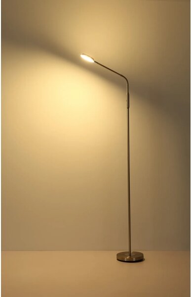 Globo 58504SN - LED stmievateľná dotyková stojacia lampa SILVIO LED/6,5W/230V matný chróm