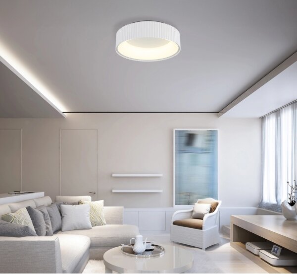 Globo 15924DW -LED Stropné svietidlo KEMP LED/45W/230V 2700/4000/6000K priemer 46 cm biela