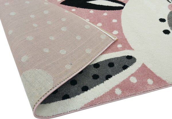 Vopi, Detský koberec Kiddo F0131 pink, 80x150, ružová, detská izba