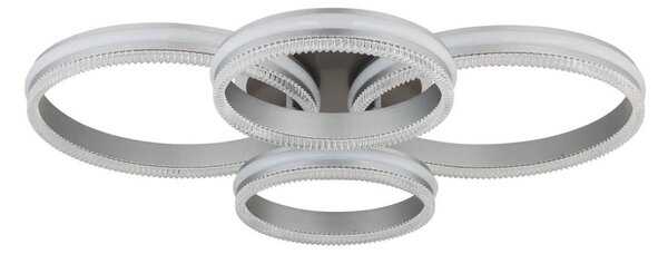 Globo 67377-90 - stmievateľné LED stropné svietidlo FRANCINE LED/90W/230V strieborné+DO