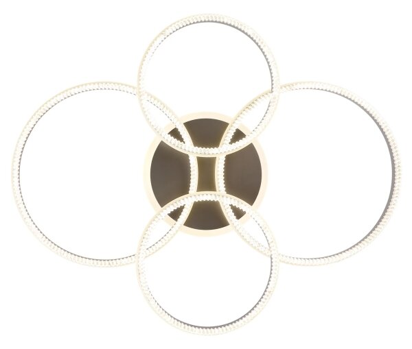 Globo 67377-90 - stmievateľné LED stropné svietidlo FRANCINE LED/90W/230V strieborné+DO