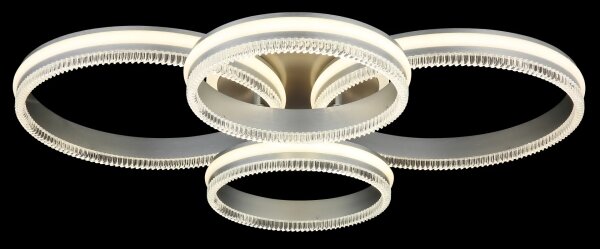 Globo 67377-90 - stmievateľné LED stropné svietidlo FRANCINE LED/90W/230V strieborné+DO