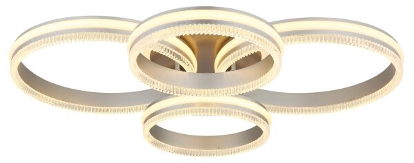 Globo 67377-90 - stmievateľné LED stropné svietidlo FRANCINE LED/90W/230V strieborné+DO