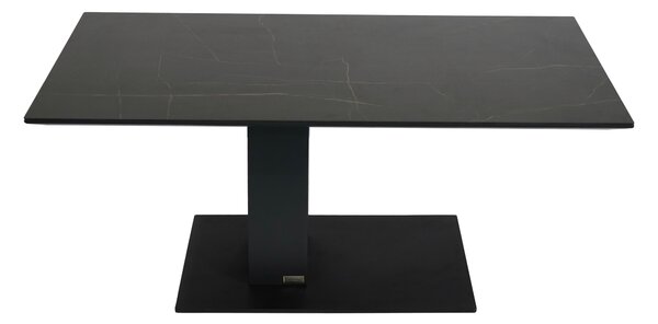 KONFERENČNÝ STOLÍK, antracitová, čierna, kov, keramika, kompozitné drevo, 110/59/47-66 cm Dieter Knoll - Stolíky do obývačky