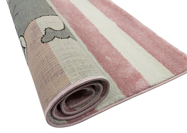 Vopi , Detský koberec Kiddo A1087 pink, 80x150, ružová, detská izba