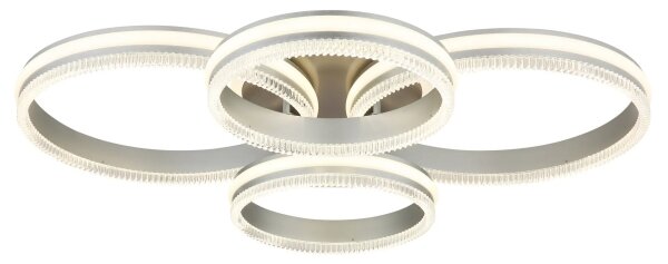 Globo 67377-90 - stmievateľné LED stropné svietidlo FRANCINE LED/90W/230V strieborné+DO