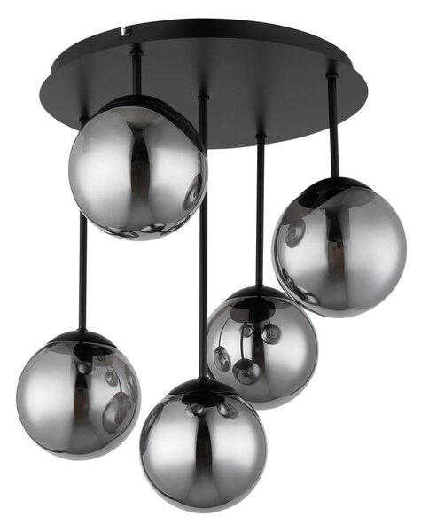 Globo 47441-5S - Prisadený luster HARMON 5xE14/25W/230V čierna