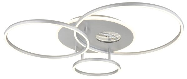 Globo 48466-54A-LED Stmievateľné stropné svietidlo INVERTINA 54W/230V 90x70 cm strieborné + DO