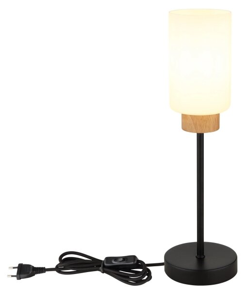 Globo 15977T - Stolová lampa ROWENA 1xE27/60W/230V čierna/biela