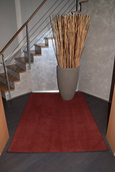 Tapibel , Kusový koberec Supersoft s bordurou 110 červený, 80x150, červená, spálňa