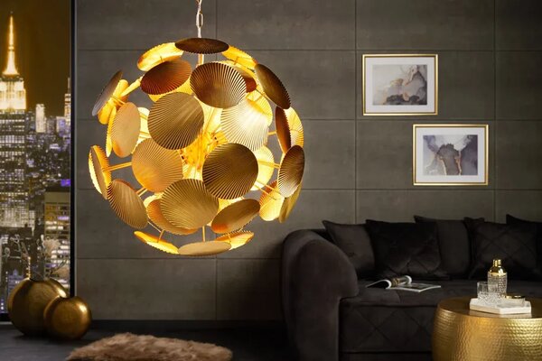 Invicta Interior - Moderné dizajnové svietidlo INFINITY HOME 63 cm zlaté