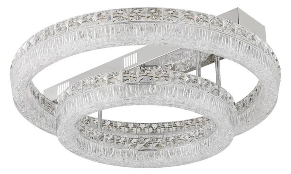 Globo 67387-60D - LED stmievateľné stropné svietidlo LAUREL LED/60W/230V číre + diaľkové ovládanie