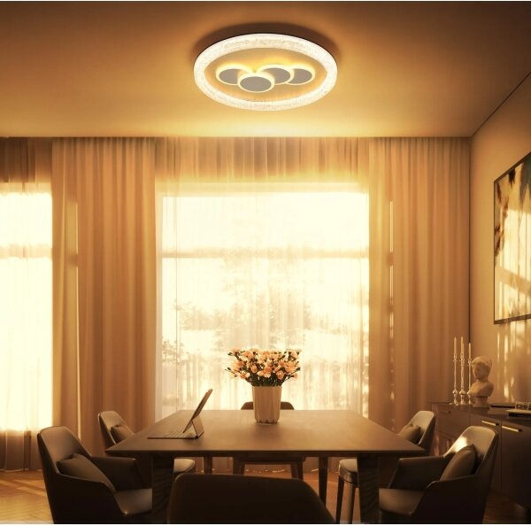 Globo 48476-40R - LED stropné svietidlo LORAINE LED/40W/230V pr. 49,5 cm zlaté