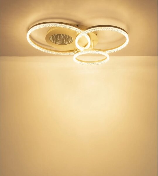 Globo 48480-40 - LED stropné svietidlo SANFORD LED/40W/230V 3000K 78x60 cm béžové