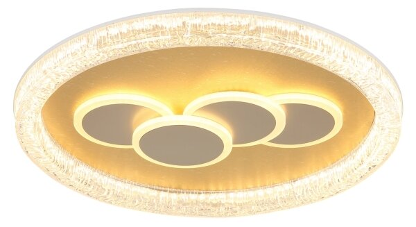 Globo 48476-40R - LED stropné svietidlo LORAINE LED/40W/230V pr. 49,5 cm zlaté