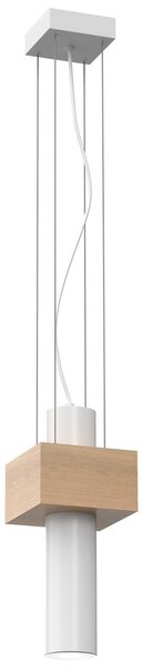 Milagro Luster na lanku WEST 1xGU10/25W/230V biela MI0700 + záruka 3 roky zadarmo