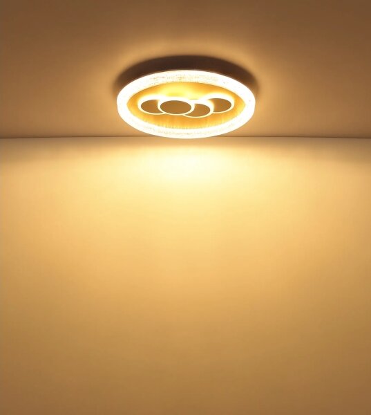 Globo 48476-40R - LED stropné svietidlo LORAINE LED/40W/230V pr. 49,5 cm zlaté