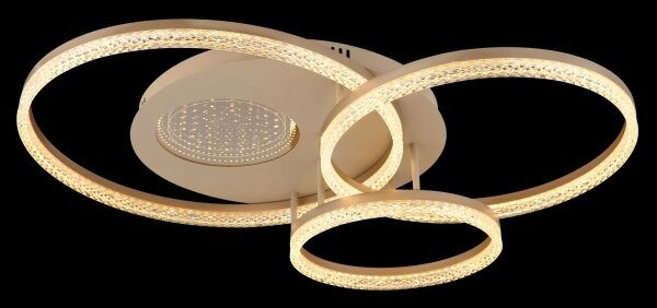 Globo 48480-40 - LED stropné svietidlo SANFORD LED/40W/230V 3000K 78x60 cm béžové