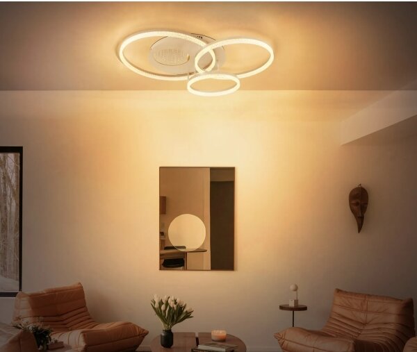 Globo 48480-40 - LED stropné svietidlo SANFORD LED/40W/230V 3000K 78x60 cm béžové
