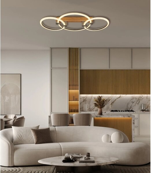 Globo 48050D2 - LED Stropné svietidlo FLETCHER LED/40W/230V 76,1x38 cm hnedá