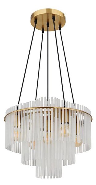 Globo 15698H1M - Luster na lanku GORLEY 5xE27/60W/230V zlatý