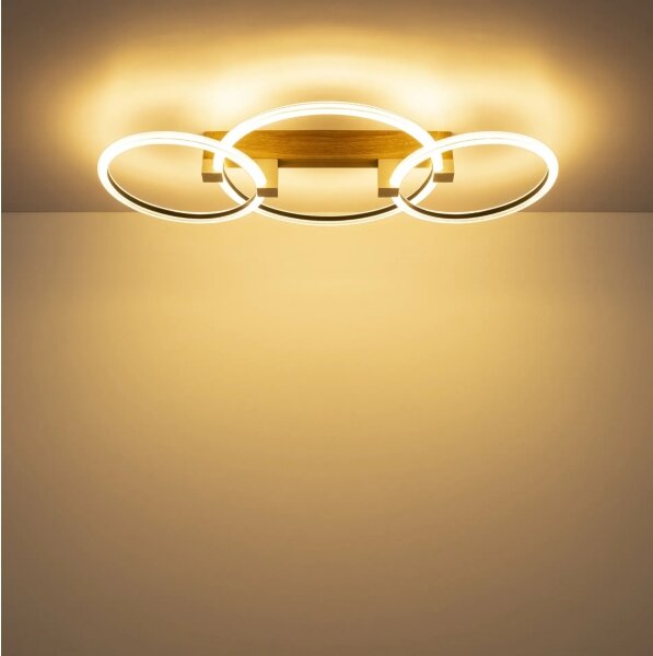Globo 48050D2 - LED Stropné svietidlo FLETCHER LED/40W/230V 76,1x38 cm hnedá