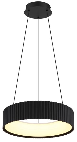 Globo 15924S - LED závesný luster KEMP na lanku LED/45W/230V priemer 46 cm čierny