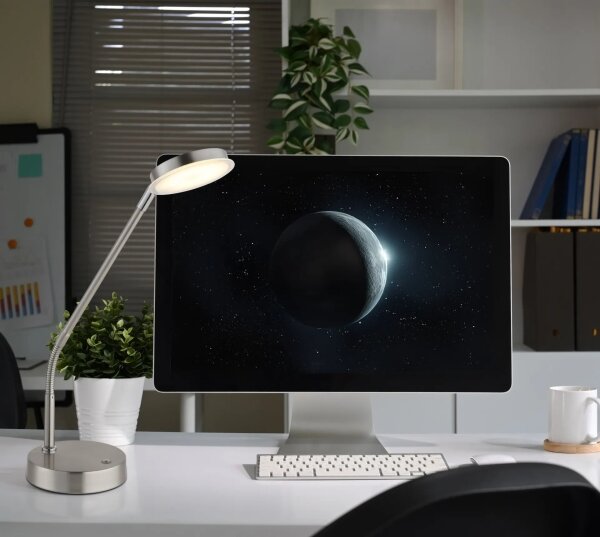 Globo 58504TN - LED stmievateľná dotyková stolná lampa SILVIO LED/6,5W/230V matný chróm
