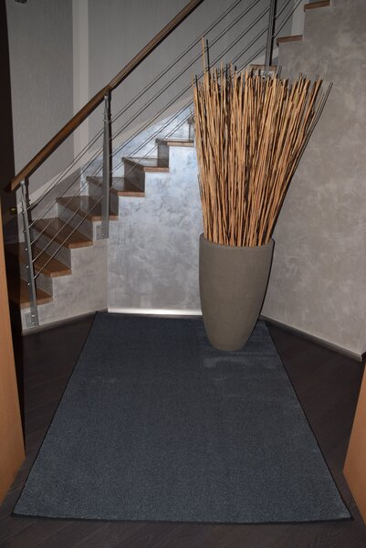 Tapibel , Kusový koberec Supersoft s bordurou 780 sv. modrý, 60x100, modrá, spálňa