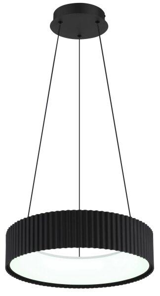Globo 15924S - LED závesný luster KEMP na lanku LED/45W/230V priemer 46 cm čierny