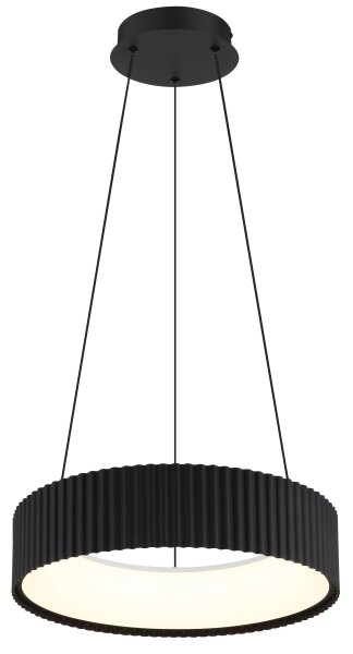 Globo 15924S - LED závesný luster KEMP na lanku LED/45W/230V priemer 46 cm čierny
