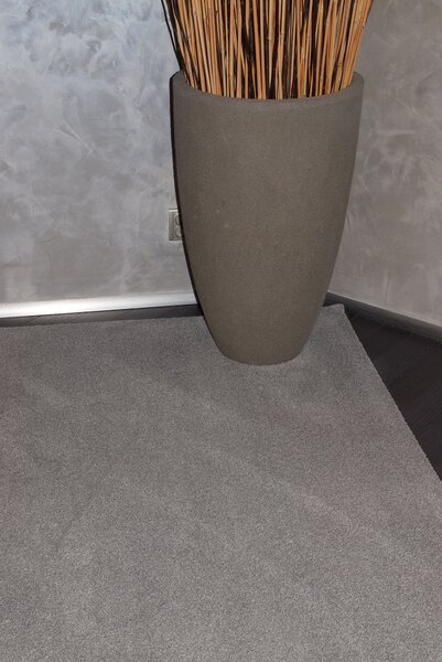 Tapibel , Kusový koberec Supersoft s bordurou 840 sv. šedý, 60x100, šedá, chodba / predsieň