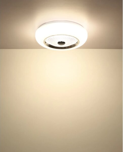 Globo 48071-18 - LED stropné svietidlo GRAHAM LED/24W/230V, priemer 38,5 cm, biela
