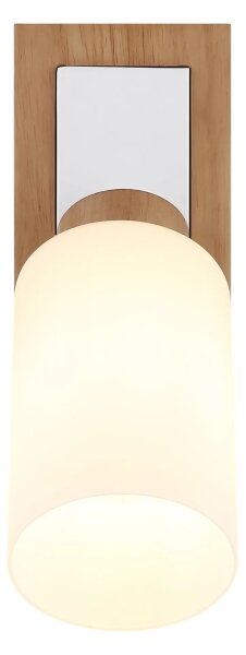 Globo 15977-1 - Nástenné bodové svietidlo ROWENA 1xE27/60W/230V dub/biela
