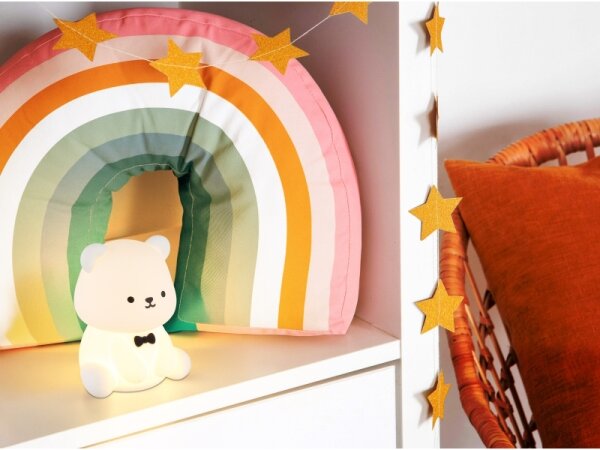 Globo 2870 - LED RGBW stmievateľné nabíjateľné detské nočné svetlo TEDDY LED/1W/5V 1200 mAh medvedík