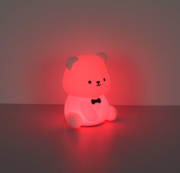 Globo 2870 - LED RGBW stmievateľné nabíjateľné detské nočné svetlo TEDDY LED/1W/5V 1200 mAh medvedík
