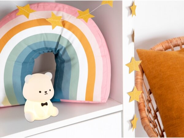 Globo 2870 - LED RGBW stmievateľné nabíjateľné detské nočné svetlo TEDDY LED/1W/5V 1200 mAh medvedík