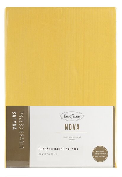 MAKOSATÉNOVÉ PRESTIERADLO NOVA 180X210 CM HORČICOVÉ