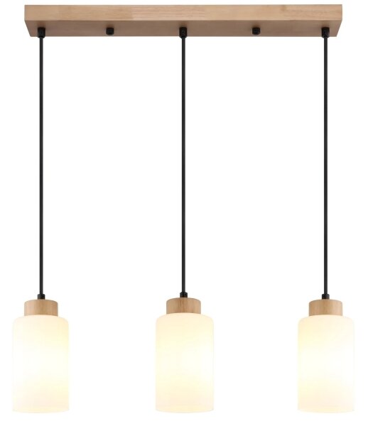 Globo 15977-3H - Luster na lanku ROWENA 3xE27/60W/230V béžová/biela