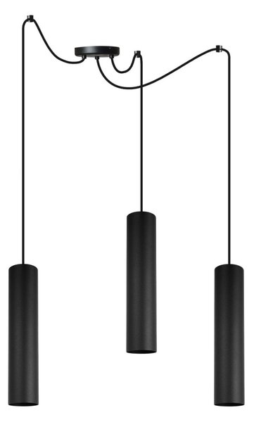 Závesné svietidlo Tuba Spider, 3x kovové tienidlo (výber z 2 farieb)