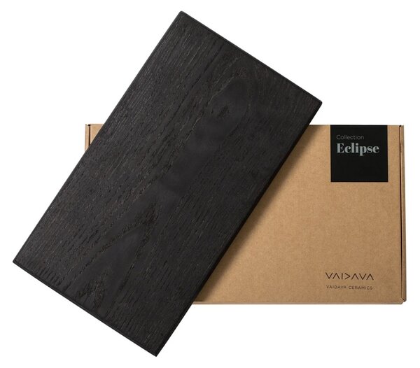 Servírovacia doska Eclipse 32x18cm, čierna / jaseň
