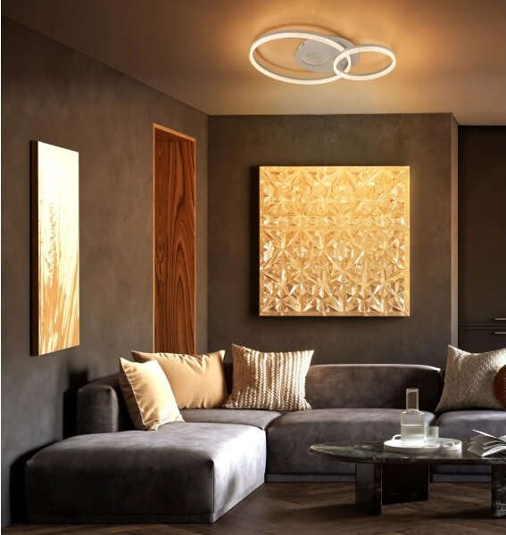 Globo 48480-30 - LED stropné svietidlo SANFORD LED/30W/230V 3000K 70x50 cm béžová