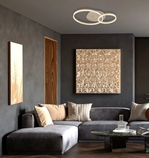 Globo 48480-30 - LED stropné svietidlo SANFORD LED/30W/230V 3000K 70x50 cm béžová