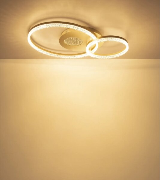 Globo 48480-30 - LED stropné svietidlo SANFORD LED/30W/230V 3000K 70x50 cm béžová