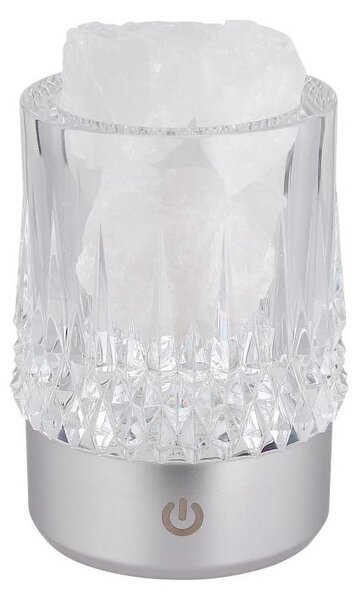 Globo 21044S - LED stmievateľná dotyková stolná lampa LIZZY LED/1W/5V 3000K 1200 mAh strieborná